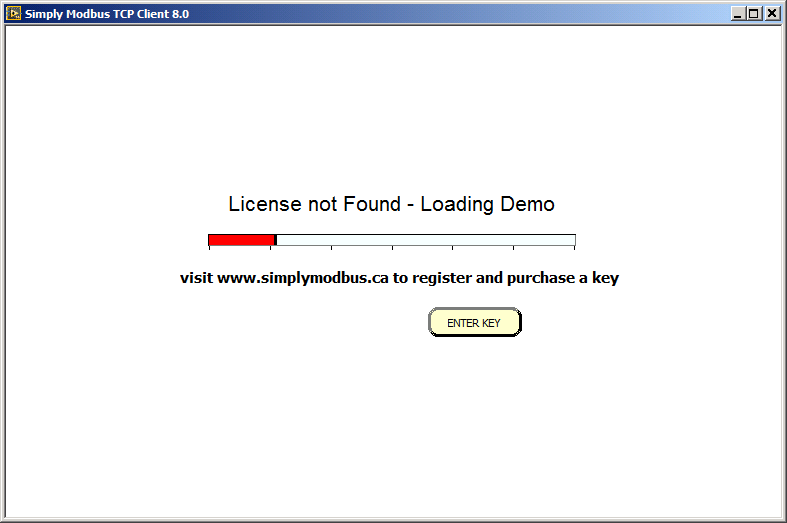TCP Client 8.0 loading demo window